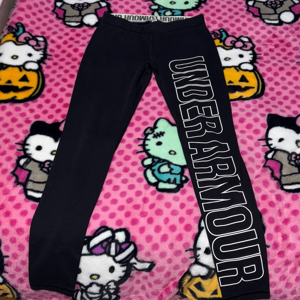 Under Armour Black Leggings with Bold Logo